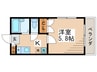 フォレストｋ 1Kの間取り