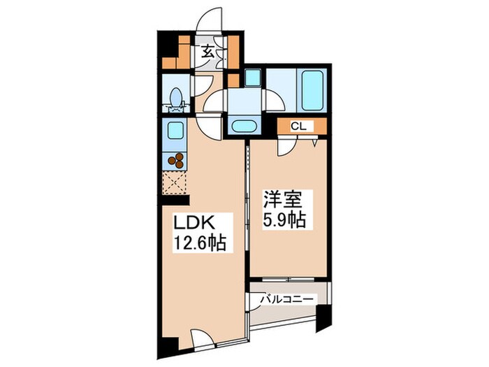 間取り図 コスモリード新宿余丁町