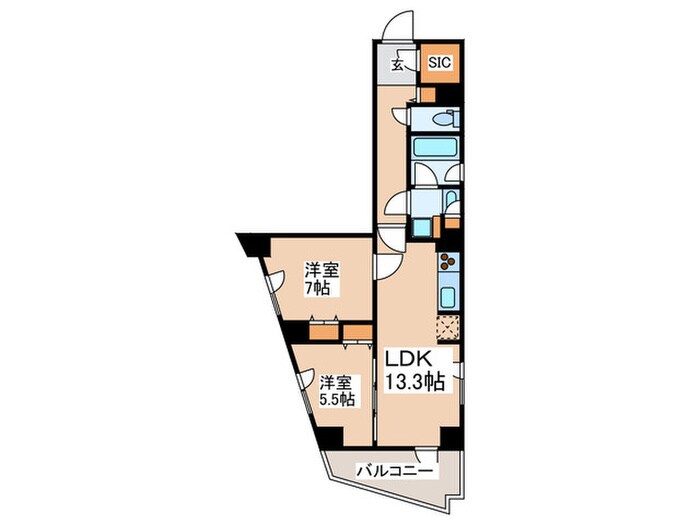 間取り図 コスモリード新宿余丁町