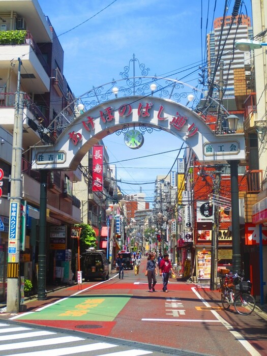 あけぼのばし商店街(ショッピングセンター/アウトレットモール)まで650m コスモリード新宿余丁町