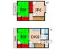 ＳＵＮ中里 3DKの間取り