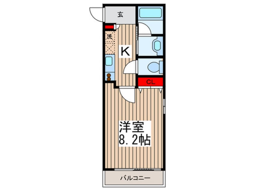 間取図 リヴェ－ル木場