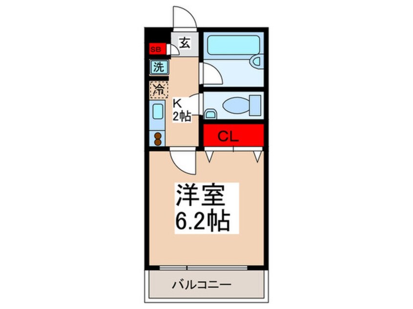 間取図 リヴェ－ル木場