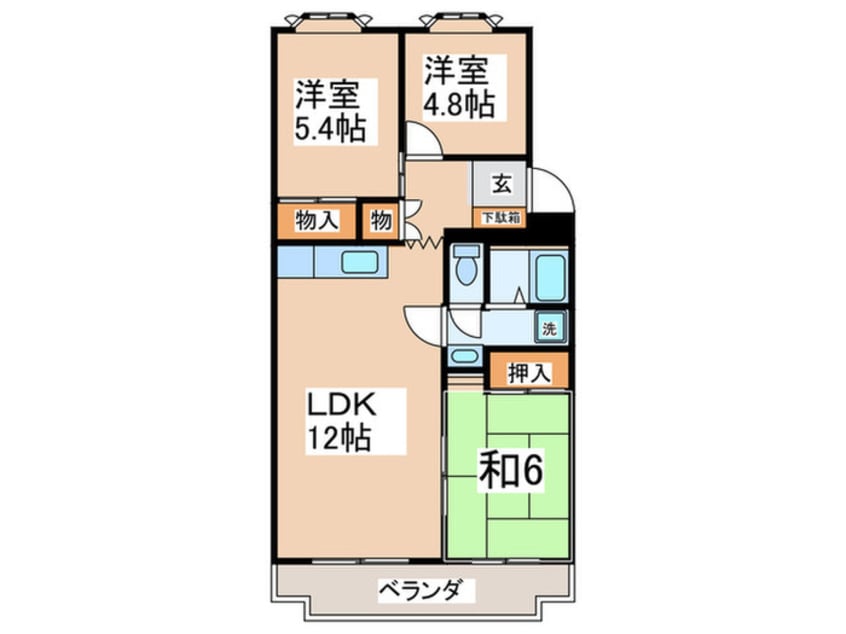 間取図 ハイツ崇善