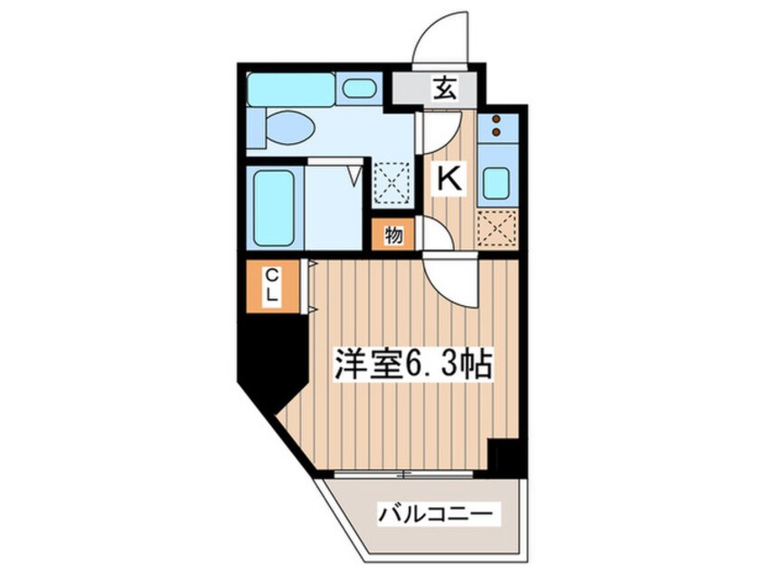 間取図 レジディア中野