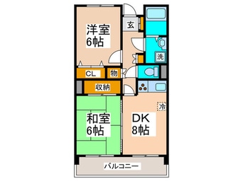 間取図 ファミール江田