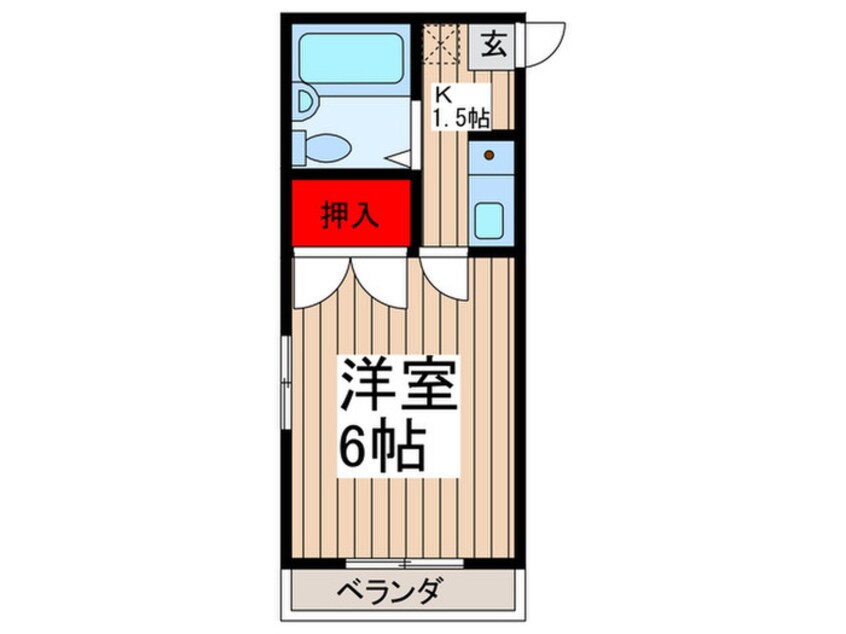 間取図 サンハイツSHIBUYA A