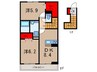 ｆｅｒｉｏ 2DKの間取り