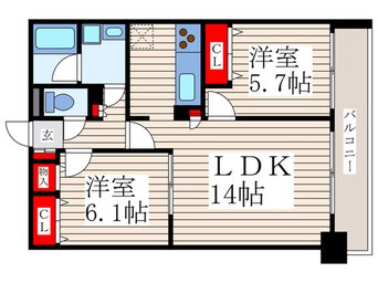 間取図 イリップス船堀