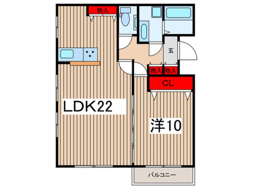 間取図 エスティ－ヴォ北大宮