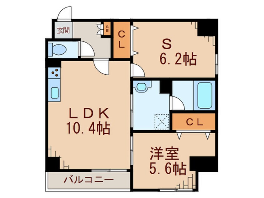 間取図 セレーノ六町