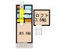 ブル－ベル上井草 1Kの間取り