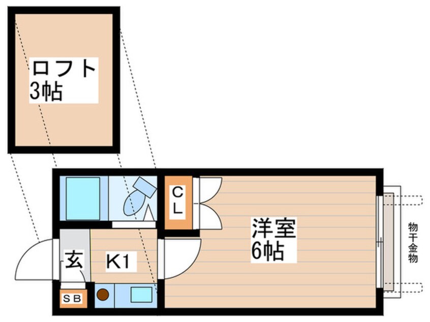 間取図 ルーブル小平