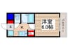 plumas上福岡Ⅱ 1Kの間取り