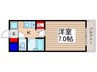 plumas上福岡Ⅱ 1Kの間取り