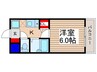 plumas上福岡Ⅱ 1Kの間取り