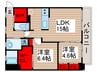 ライヴス行徳 2LDKの間取り