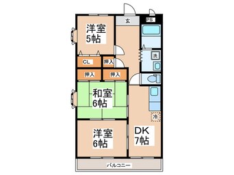 間取図 イ－ストフレア金子