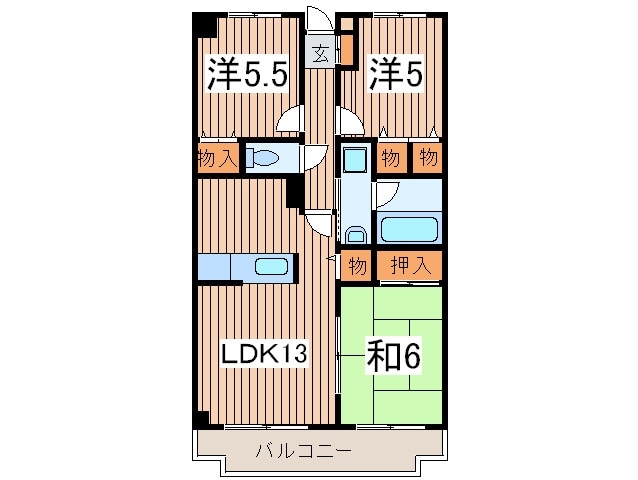 間取り図 チェリ－ロ－ドヒル瑞穂