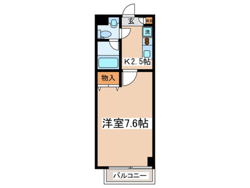 間取図 カスティ－ロ南平