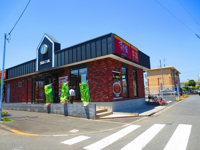 すき家(その他飲食（ファミレスなど）)まで385m カスティ－ロ南平