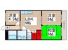 パークハイツ郷美 3LDKの間取り