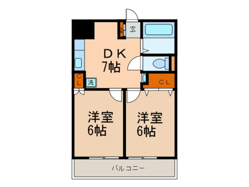 間取図 三信マンション