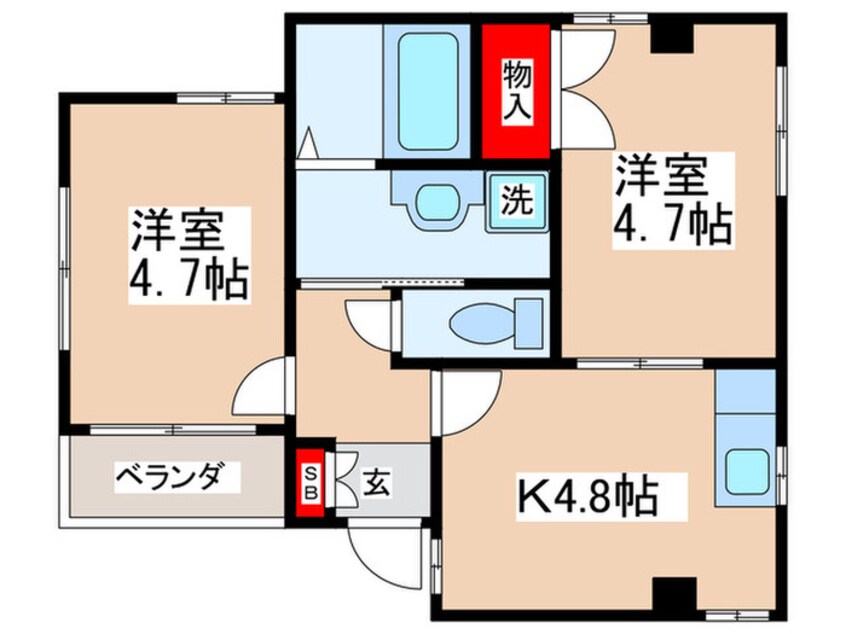 間取図 オーシャ国立