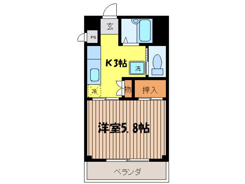 間取図 ヌ－ボ－北