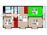 パ－クハイツ 3LDKの間取り