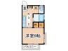 中村荘 1Kの間取り