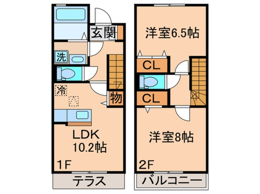 間取図 カンタービレ南水元