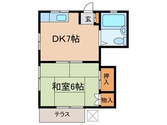 間取図 第２月見コ－ポ