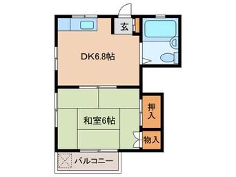 間取図 第２月見コ－ポ