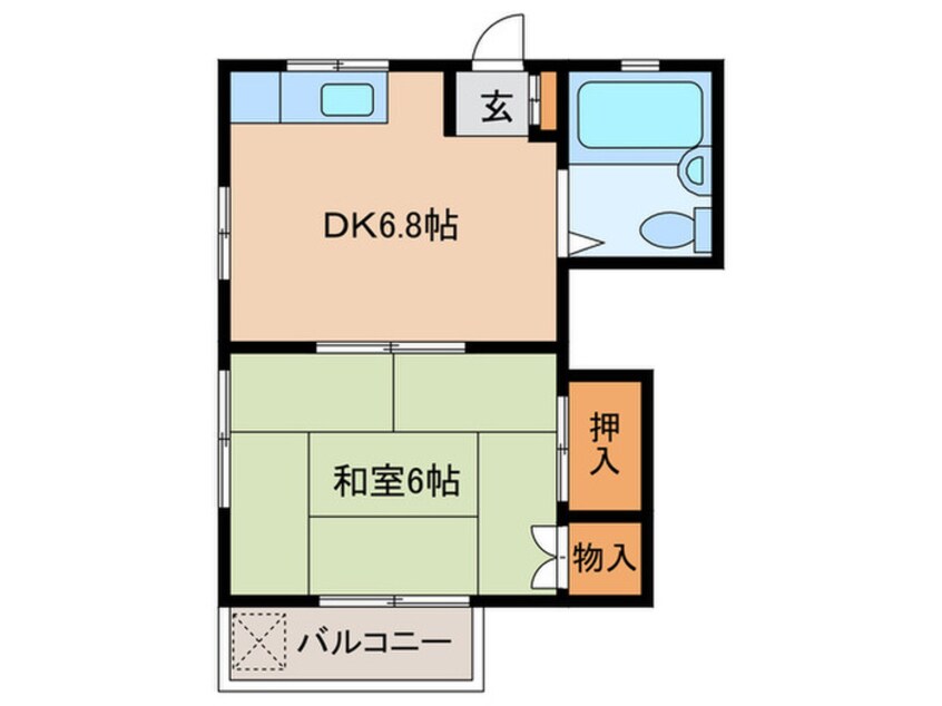 間取図 第２月見コ－ポ