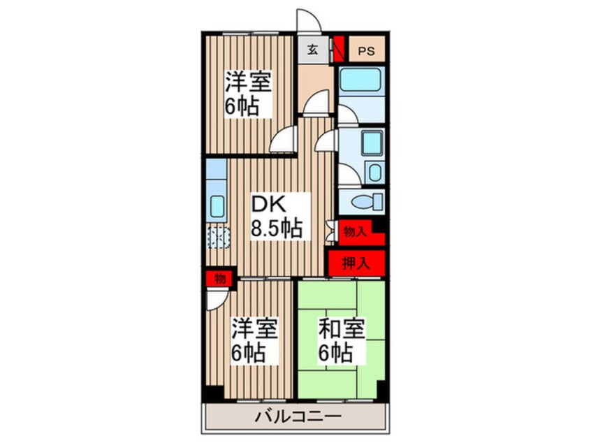 間取図 パ－ルマンション１