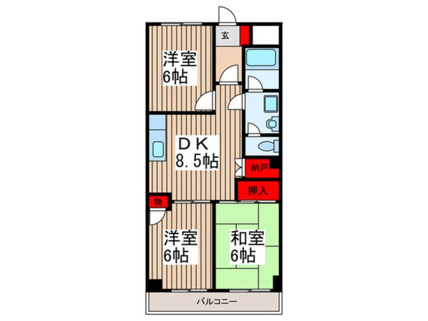 間取図 パ－ルマンション１