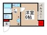 シャルムコート 1Kの間取り