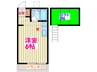 光コ－ポ 1Rの間取り