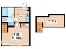 フィオーレ 1Kの間取り