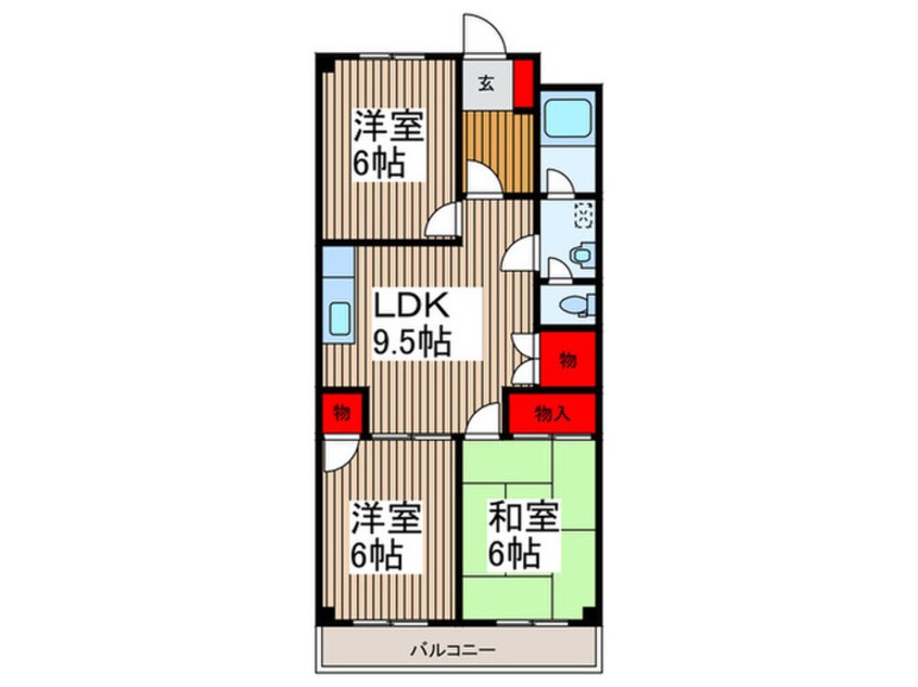 間取図 パ－ルマンション２