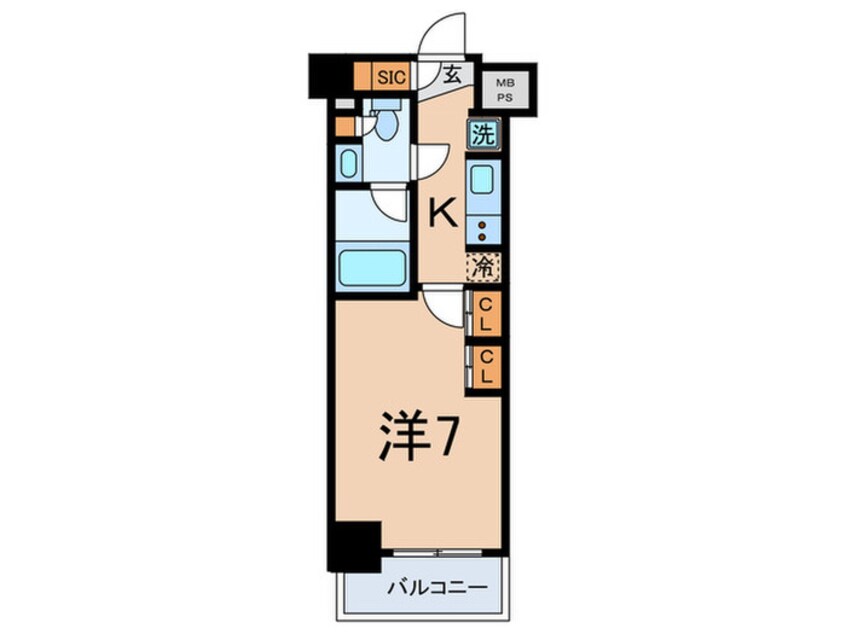 間取図 ﾊﾟｰｸｱｸｼｽ大塚ｶﾞｰﾃﾞﾝｽｸｴｱ