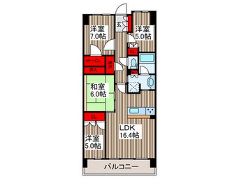 間取図 ﾌﾟﾚﾐｱﾑﾌﾟﾚｲｽ草加松原(404)