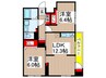 ニューハイツ船橋（２０２） 2LDKの間取り