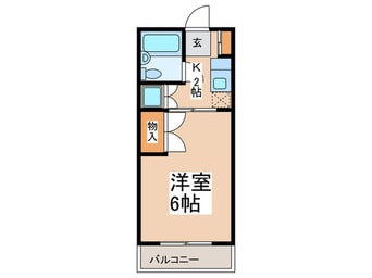 間取図 クレ―ル和泉