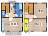 エクセルＨ・Ｙ 2DKの間取り