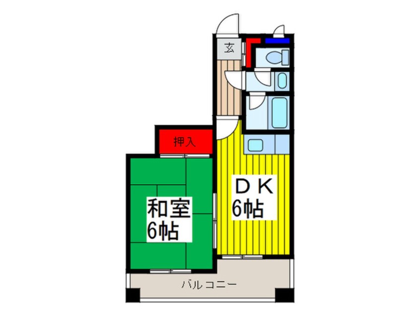 間取図 コートセオン（４０２）