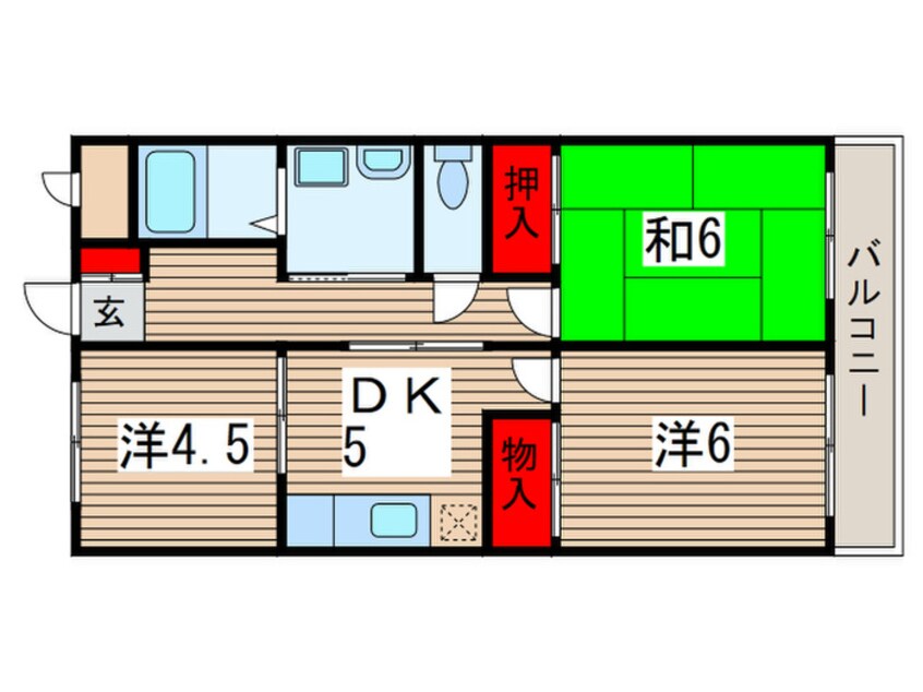 間取図 サニーハイツ