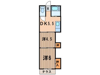 間取図 コ－ポ落合