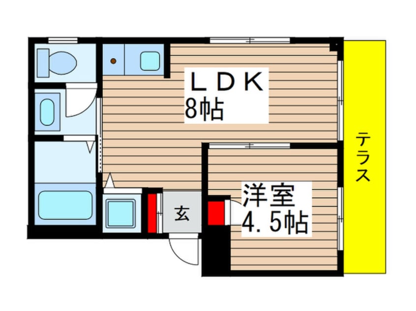 間取図 グレ－スコ－ト
